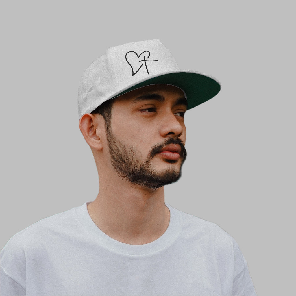 Heart + Cross 6 Panels Cap