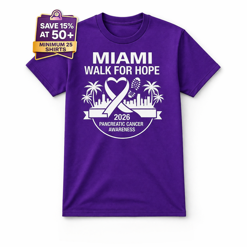 Pancreatic Cancer Awareness Walk T-Shirt – Custom Team Shirts for Fundraisers