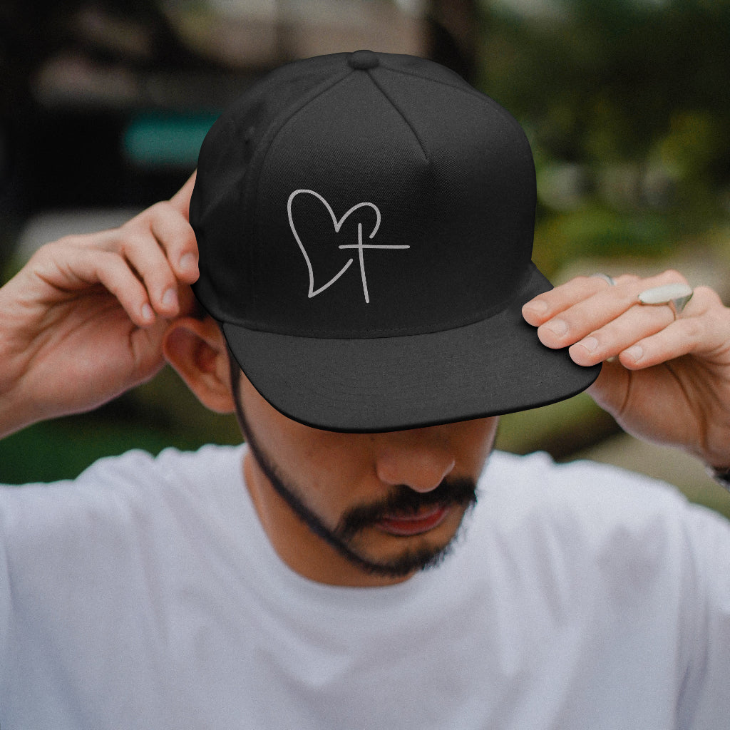 Heart + Cross 6 Panels Cap